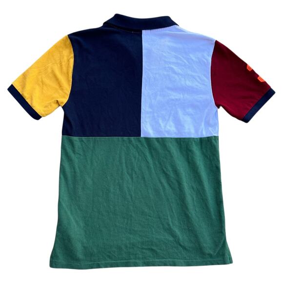 Polo Ralph Lauren Big Pony Patchwork Colorblock Polo Kids Sz L (14/16) - Picture 5 of 5